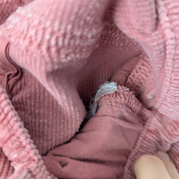 Pilcro Anthropologie The Yaya Pink Corduroy Crop Straight Jeans Women's Size 29 - Picture 7 of 8